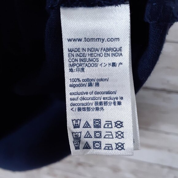 Tommy Hilfiger Denim Mens Short Sleeve T Shirt S Logo Blue 890 - Picture 4 of 5